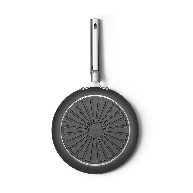 SMEG CKFF2801BLM Kitchenware, Cookware, Frypan 28cm,50's Style (Black)