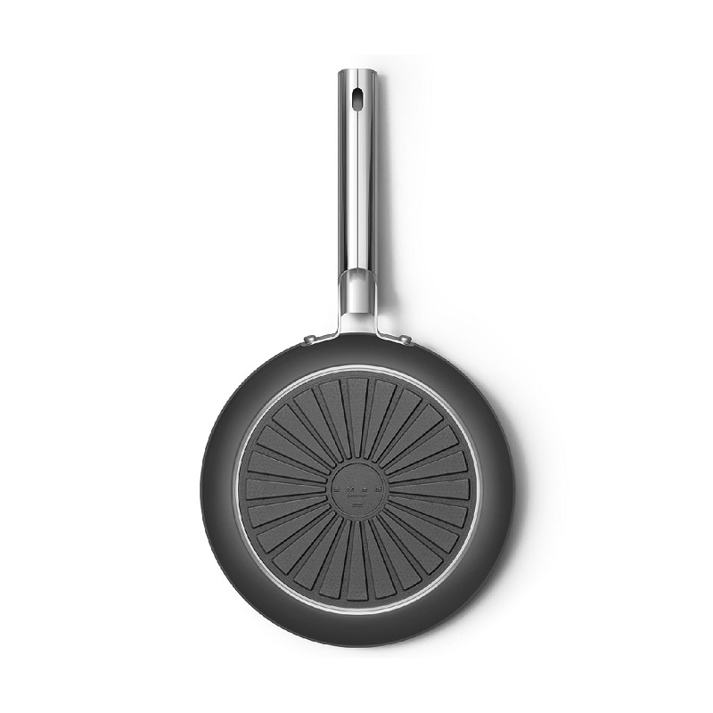 SMEG CKFF2601BLM Kitchenware, Cookware, Frypan 26cm,50's Style (Black)