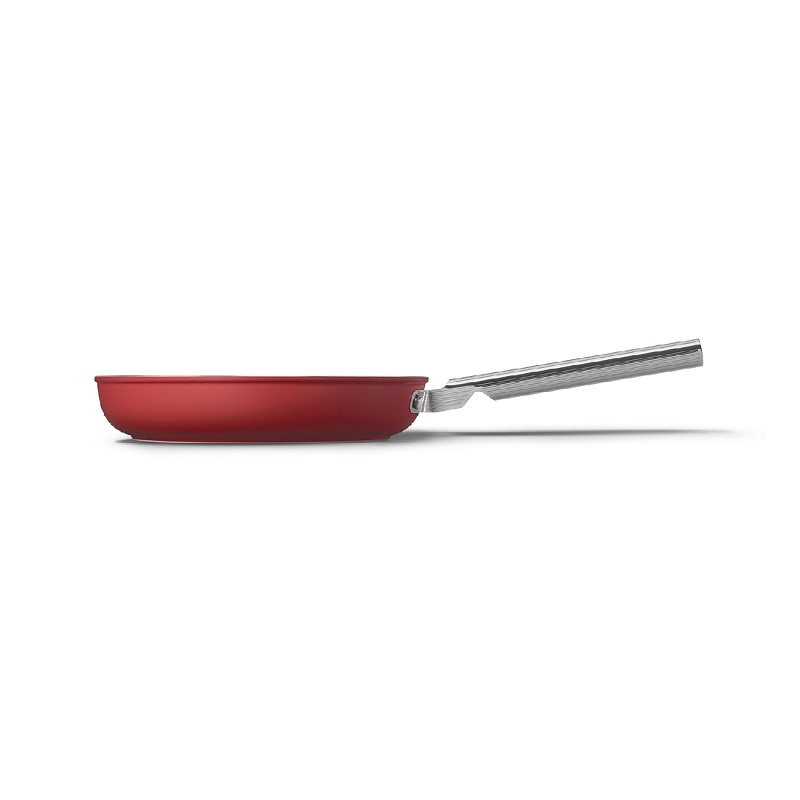 SMEG CKFF2601RDM Kitchenware, Cookware, Frypan 26cm,50's Style (Red)
